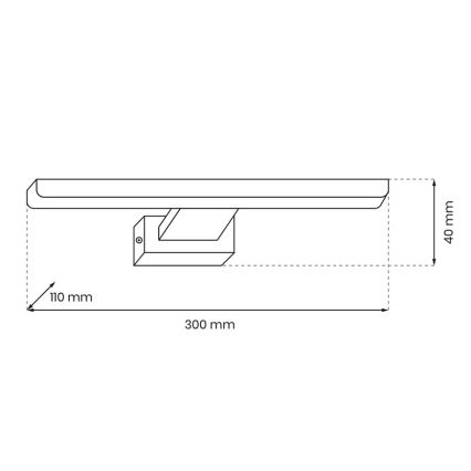 LED Kinkiet łazienkowy SHINE 1xLED/7W/230V IP44