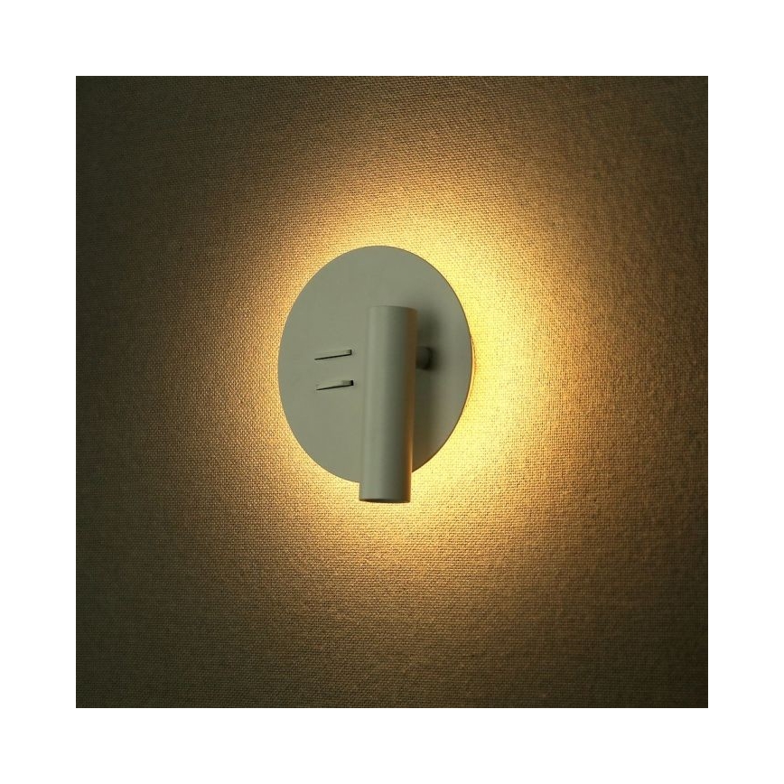LED Kinkiet LED/3W/230V + LED/6W/230V 3000K biały
