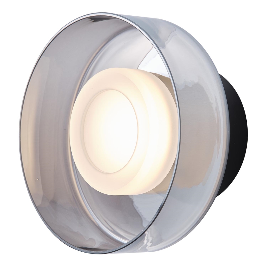 LED Kinkiet LED/8W/230V 3000K czarny/dymny