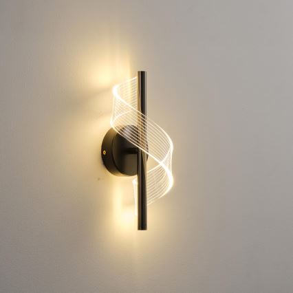 LED Kinkiet LED/8W/230V 3000K czarny
