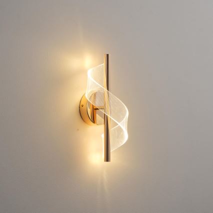 LED Kinkiet LED/8W/230V 3000K złoty