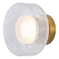 LED Kinkiet LED/8W/230V 3000K złoty/przezroczysty
