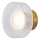 LED Kinkiet LED/8W/230V 3000K złoty/przezroczysty