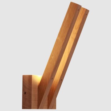 LED Kinkiet LINUS 2xLED/3W/230V dąb matowy