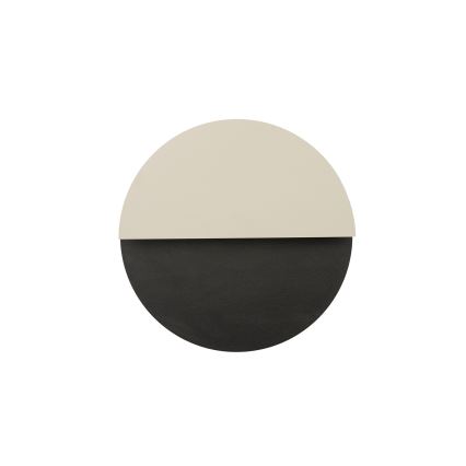 LED Kinkiet LUNA LED/7W/230V śr. 26 cm czarny/beżowy