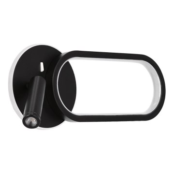 LED Kinkiet MONET LED/13W/230V + LED/2W 3000/4000/6000K czarny