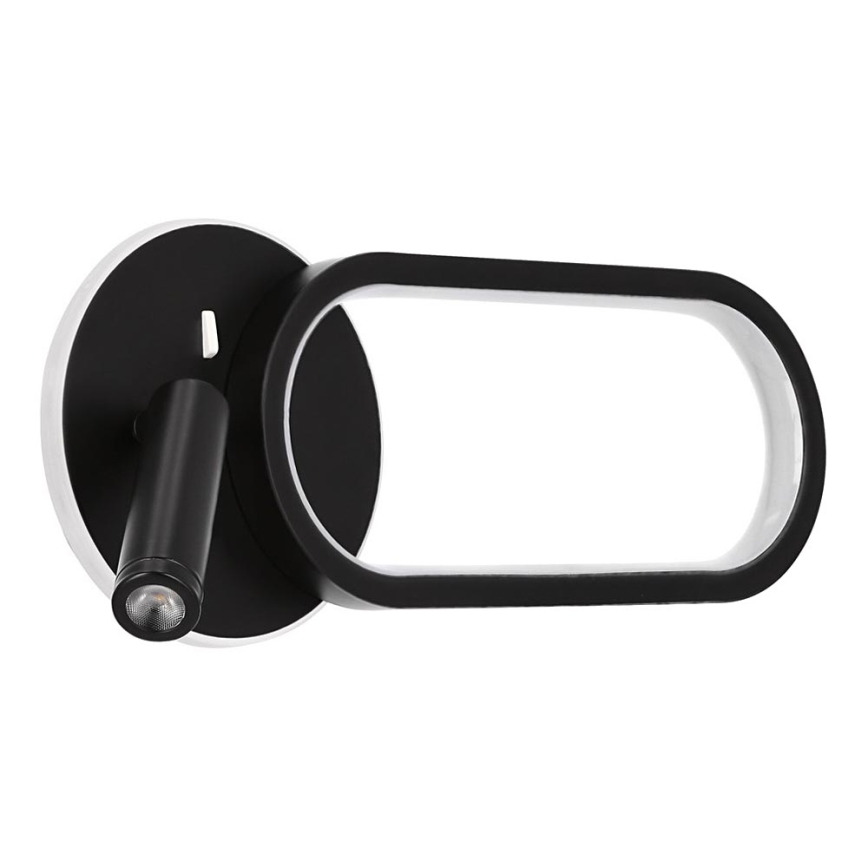 LED Kinkiet MONET LED/13W/230V + LED/2W 3000/4000/6000K czarny