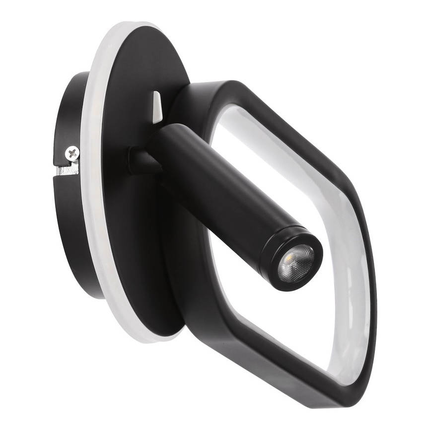 LED Kinkiet MONET LED/13W/230V + LED/2W 3000/4000/6000K czarny