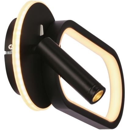 LED Kinkiet MONET LED/13W/230V + LED/2W 3000/4000/6000K czarny