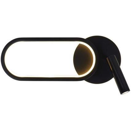 LED Kinkiet MONET LED/13W/230V + LED/2W 3000/4000/6000K czarny
