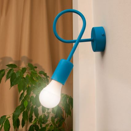 LED kinkiet OXFORD 1xE27/15W/230V niebieski