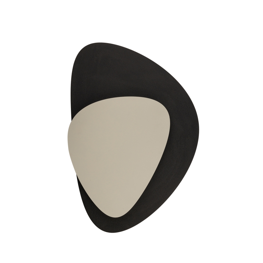 LED Kinkiet PEDRA LED/7W/230V czarny/beżowy