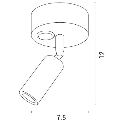 LED Kinkiet punktowy ARISTON LED/3W/230V 3000K biały