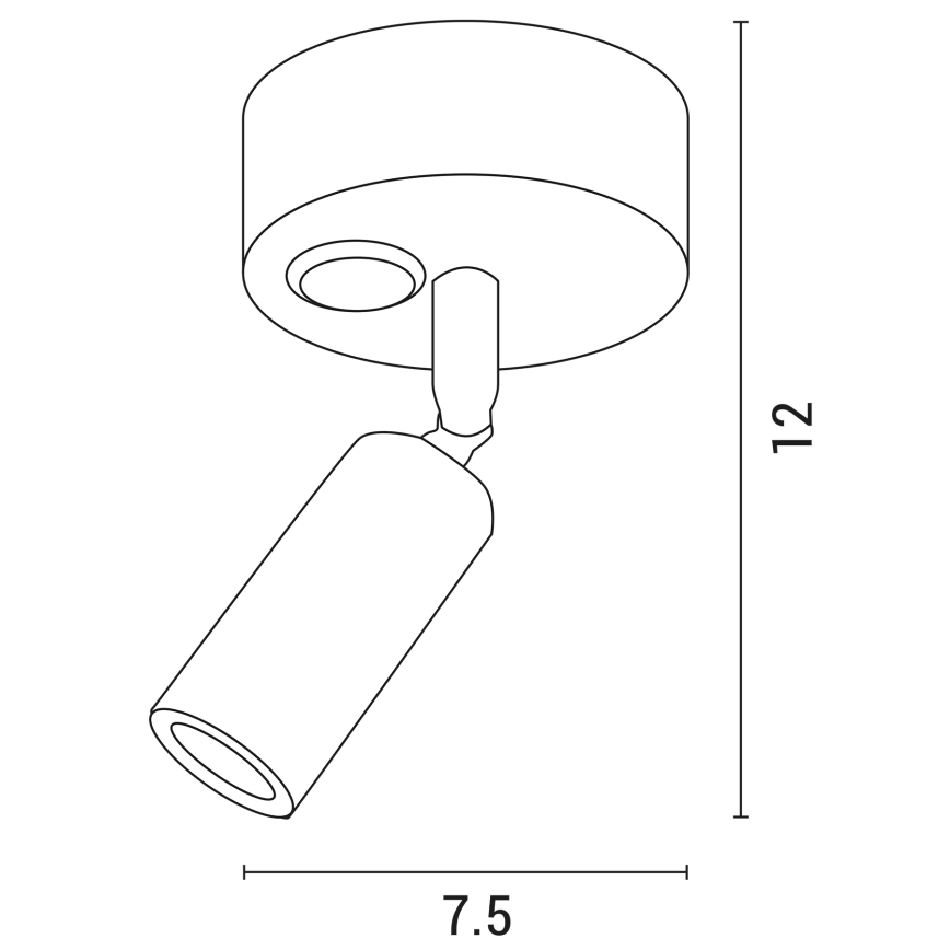 LED Kinkiet punktowy ARISTON LED/3W/230V 3000K biały