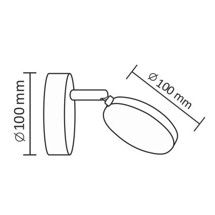 LED Kinkiet punktowy CAPRI LED/5W/230V