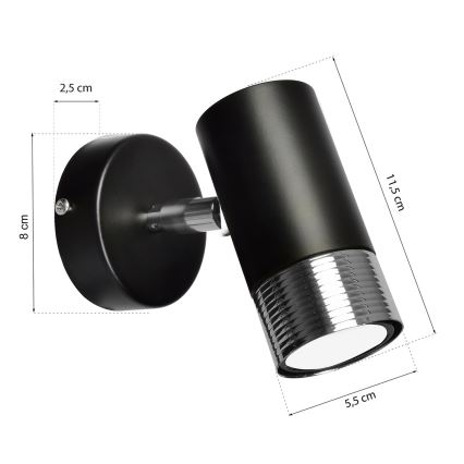 LED Kinkiet punktowy DANI 1xGU10/8W/230V