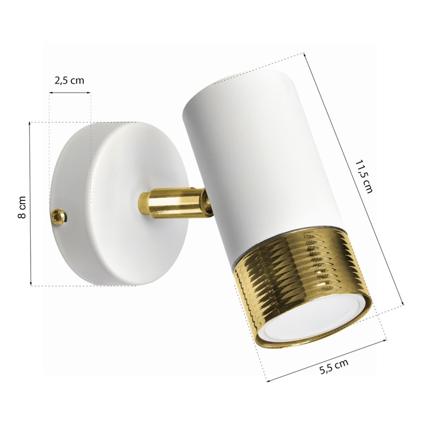 LED Kinkiet punktowy DANI 1xGU10/8W/230V