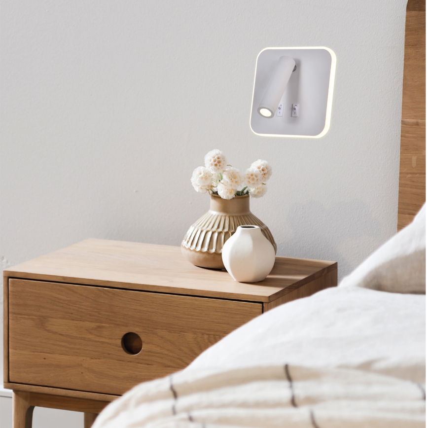 LED Kinkiet punktowy IRIS LED/14W/230V 3000K biały