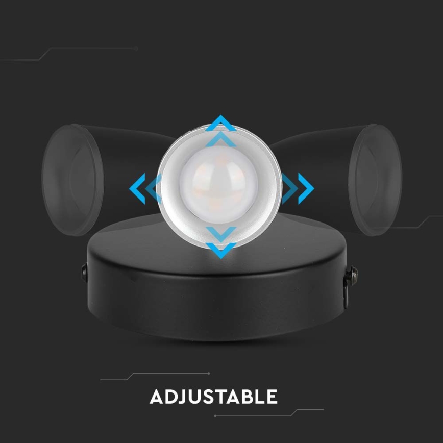 LED Kinkiet punktowy LED/4,5W/230V 3000K czarny