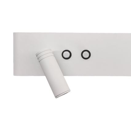 LED kinkiet punktowy RESORT LED/10W/230V + LED/3W, biały, lewy