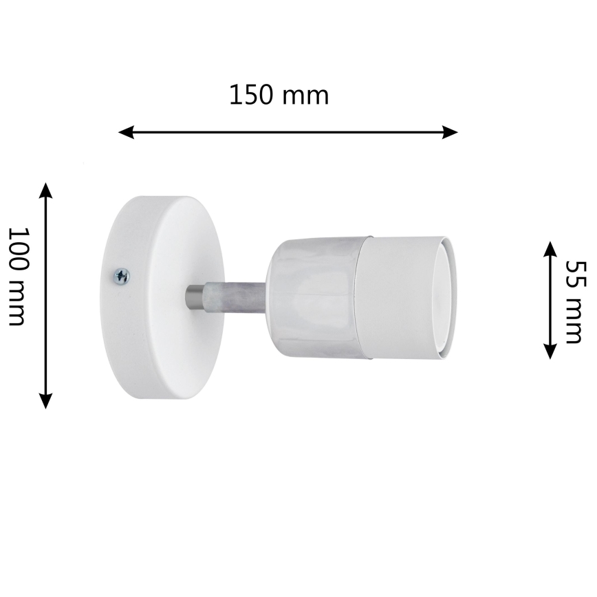 LED Kinkiet punktowy TUBSSON 1xGU10/4,8W/230V biały/chrom błyszczący