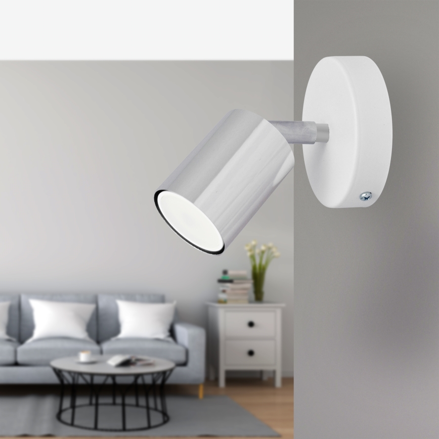 LED Kinkiet punktowy TUNE 1xGU10/4,8W/230V matowy chrom/białe