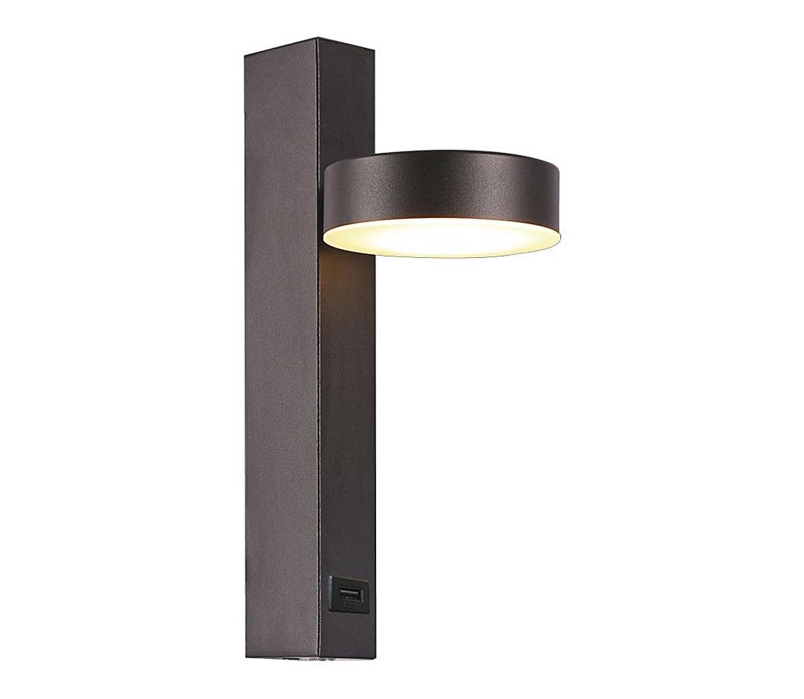 LED Kinkiet punktowy z portem USB LED/8W/230V 3000K