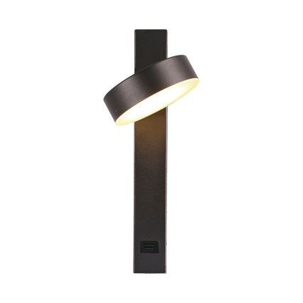 LED Kinkiet punktowy z portem USB LED/8W/230V 3000K