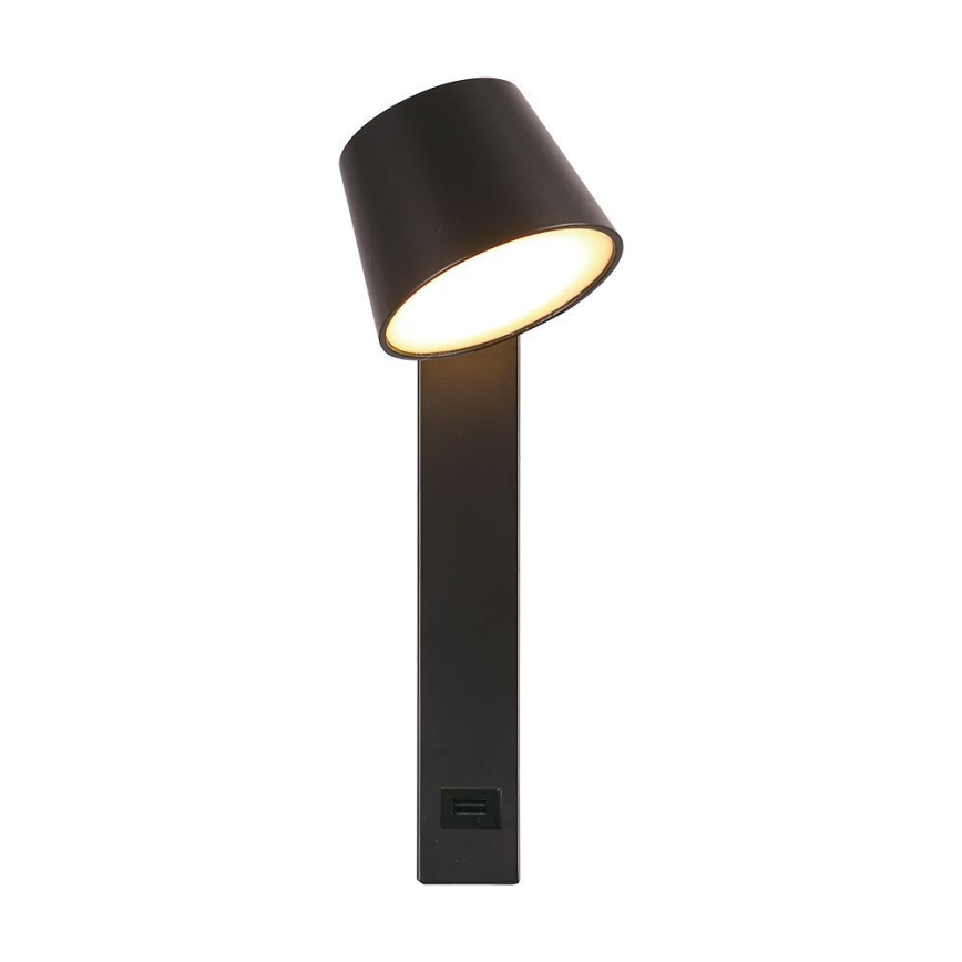 LED Kinkiet punktowy z portem USB LED/8W/230V 3000K