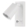 LED Kinkiet punktowy z USB LED/5W/230V biały