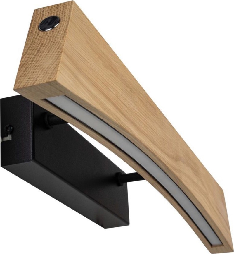 LED Kinkiet ściemnialny ZIAD LED/6,5W/230V dąb