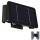 LED Kinkiet solarny 4xLED/1,5W/3,7V 1500 mAh IP54 czarny
