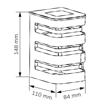 LED Kinkiet solarny AGIDE LED/1,2V 300 mAh IP44
