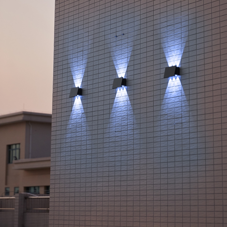LED Kinkiet solarny ALF LED/4W/1200 mAh 6000K IP54 czarny