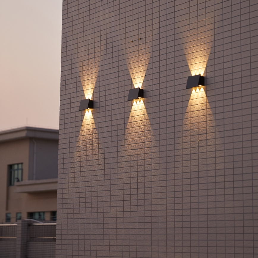 LED Kinkiet solarny ALF LED/4W/1300 mAh 3000K IP54 czarny