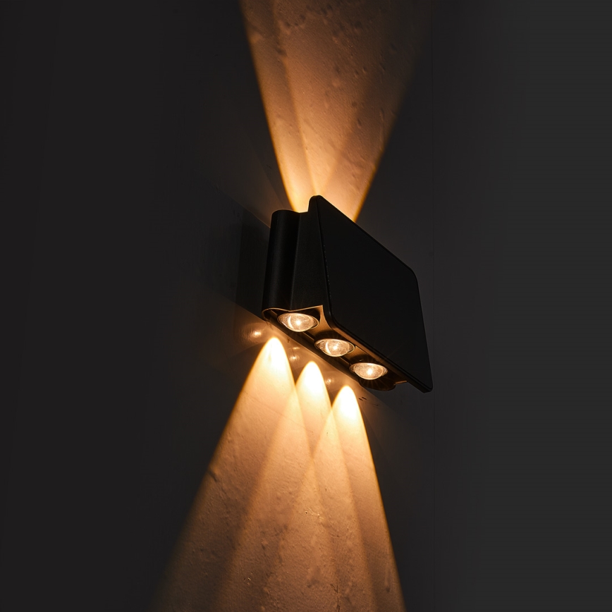 LED Kinkiet solarny ALF LED/4W/1300 mAh 3000K IP54 czarny