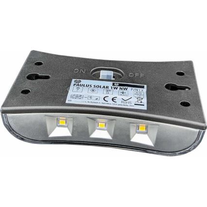 LED Kinkiet solarny LED/1W/1,2V 600 mAh IP44