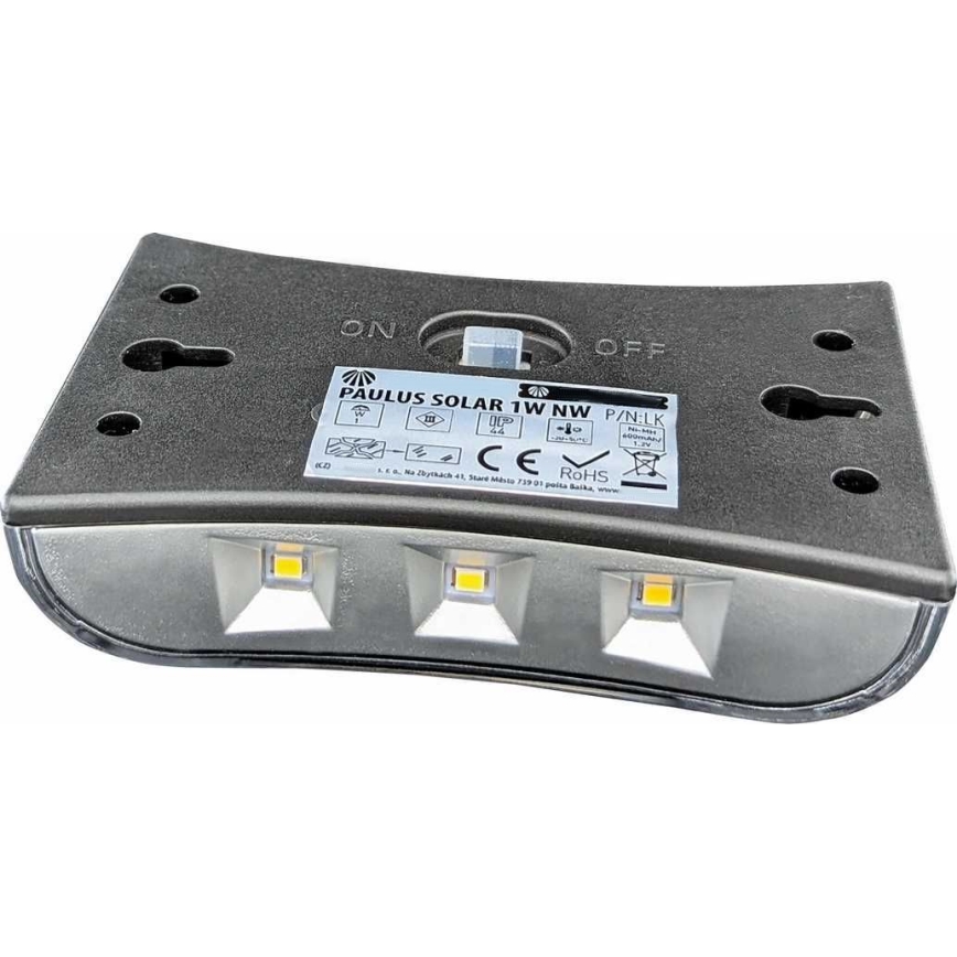 LED Kinkiet solarny LED/1W/1,2V 600 mAh IP44