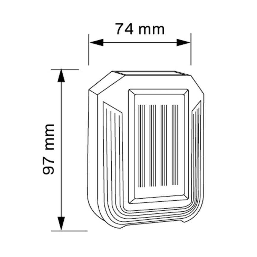 LED Kinkiet solarny LUCE LED/1,2V 400 mAh IP44