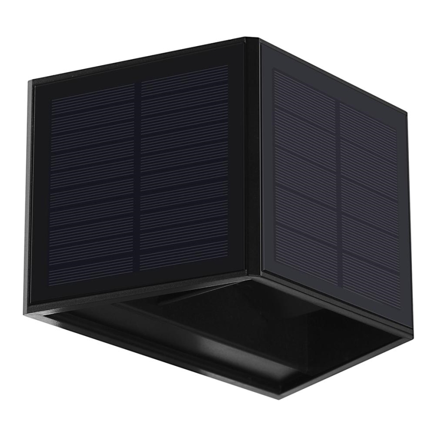 LED Kinkiet solarny WINGS LED/2W/1300 mAh 3,7V 3000K IP54 czarny