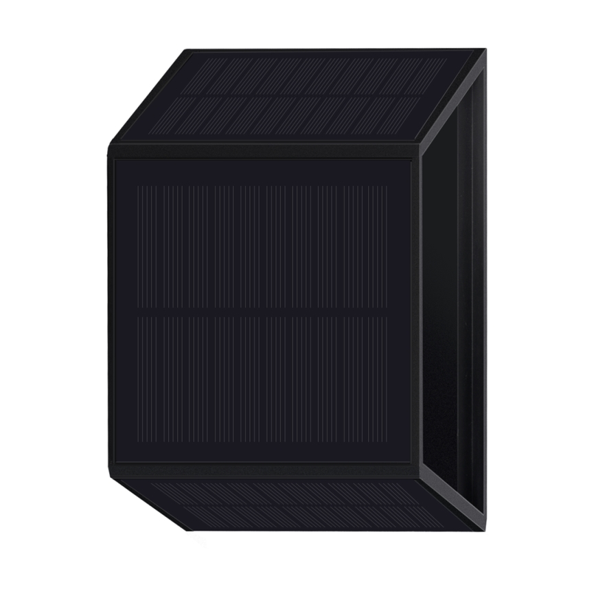 LED Kinkiet solarny WINGS LED/2W/1300 mAh 3,7V 3000K IP54 czarny
