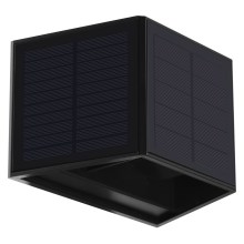 LED Kinkiet solarny WINGS LED/2W/3,2V 3000K IP54 czarny