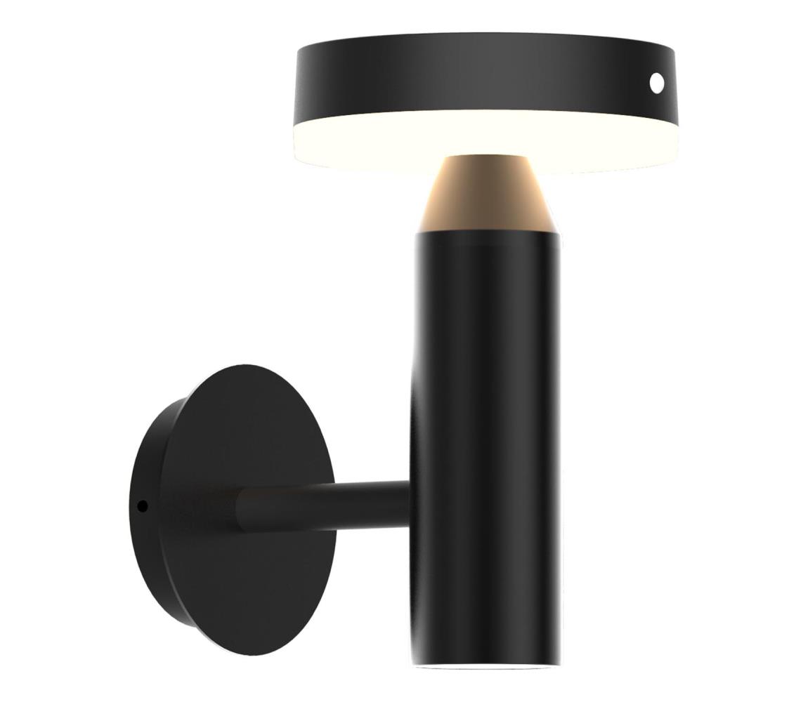 LED Kinkiet solarny z czujnikiem GWINEA LED/4,5W/3,7V IP44 czarny