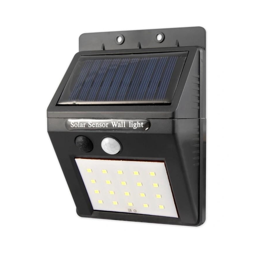 LED Kinkiet solarny z czujnikiem i panelem zewnętrznym LED/0,55W/3,7V IP65