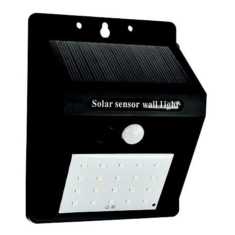 LED Kinkiet solarny z czujnikiem LED/0,55W/3,7V 1200mAh 6500K IP65