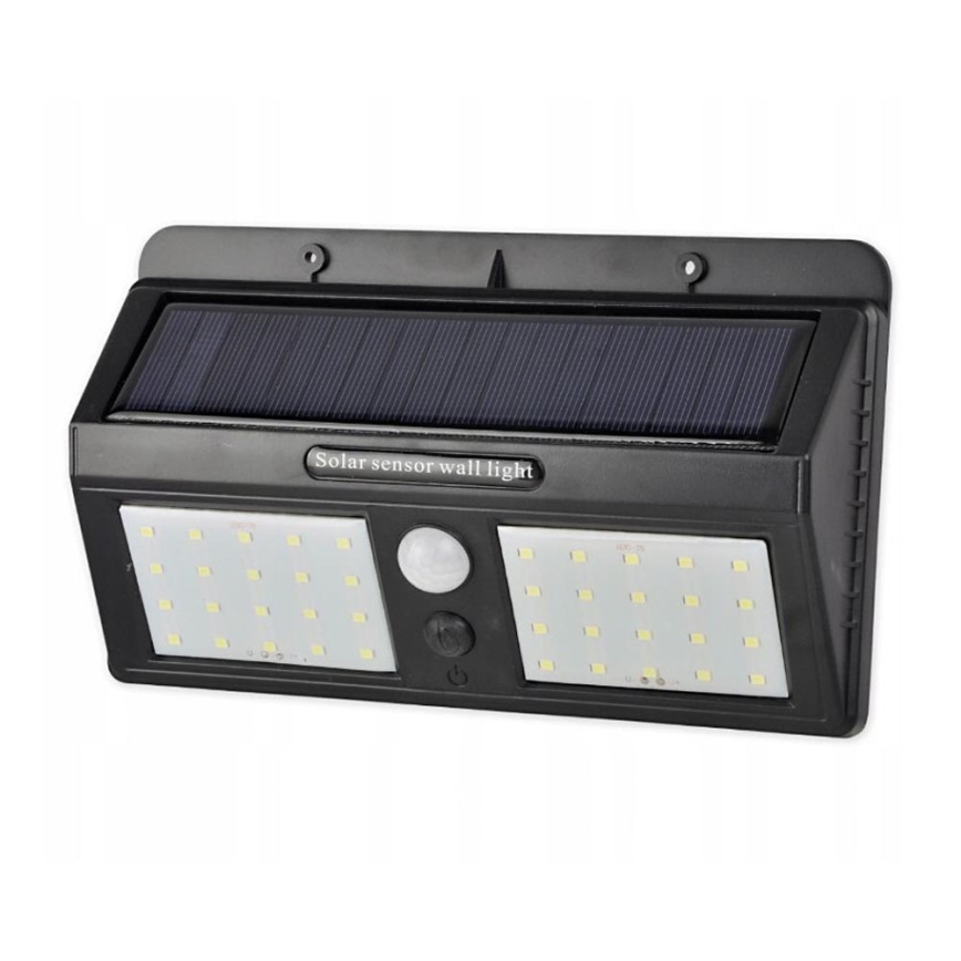 LED Kinkiet solarny z czujnikiem LED/1,2W/3,7V 2400 mAh IP54