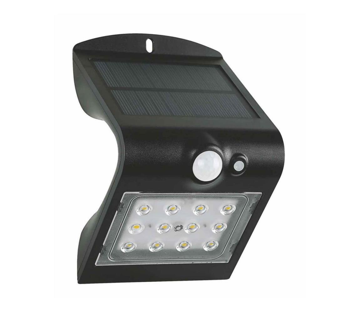 LED Kinkiet solarny z czujnikiem LED/1,5W IP65
