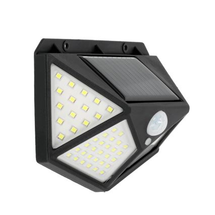 LED Kinkiet solarny z czujnikiem LED/1W/3,7V 6500K IP44 1200 mAh