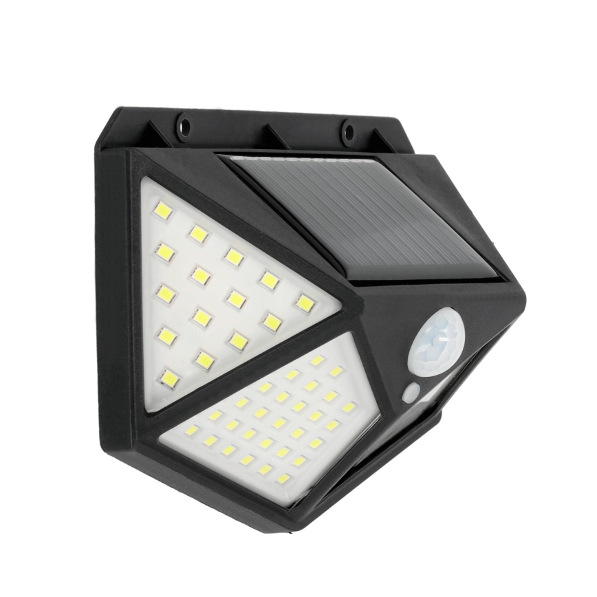 LED Kinkiet solarny z czujnikiem LED/1W/3,7V 6500K IP44 1200 mAh