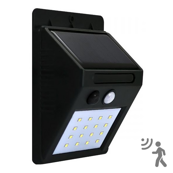 LED Kinkiet solarny z czujnikiem LED/2,2W/3,7V 2200 mAh IP44
